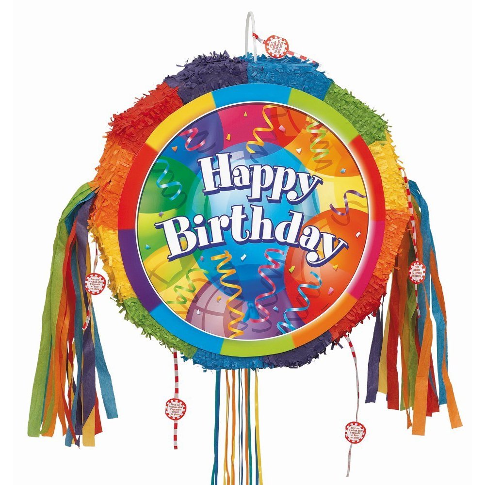 BRILL BIRTHDAY DRUM POPOUT PINATA 49.5X48.3X17.10CM - Pergamos