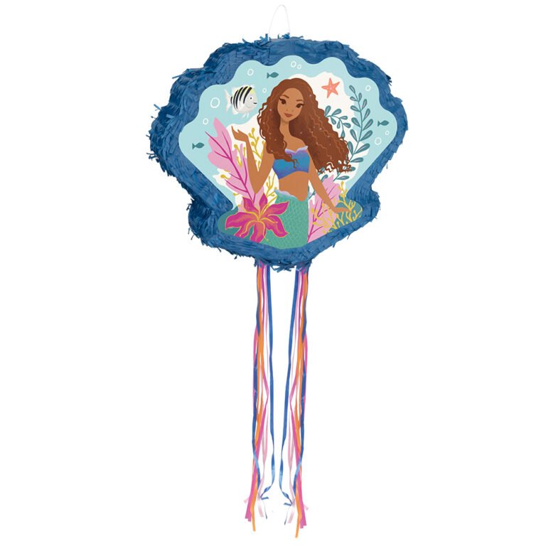 DRUM PULL PINATA DISNEY LITTLE MERMAID SHELL 43X50CM - Pergamos
