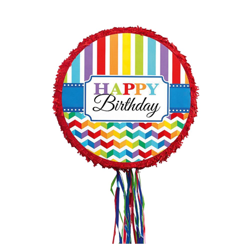 PINATA 'HAPPY BIRTHDAY' BRIGHTS 45X8.2X45CM - Pergamos