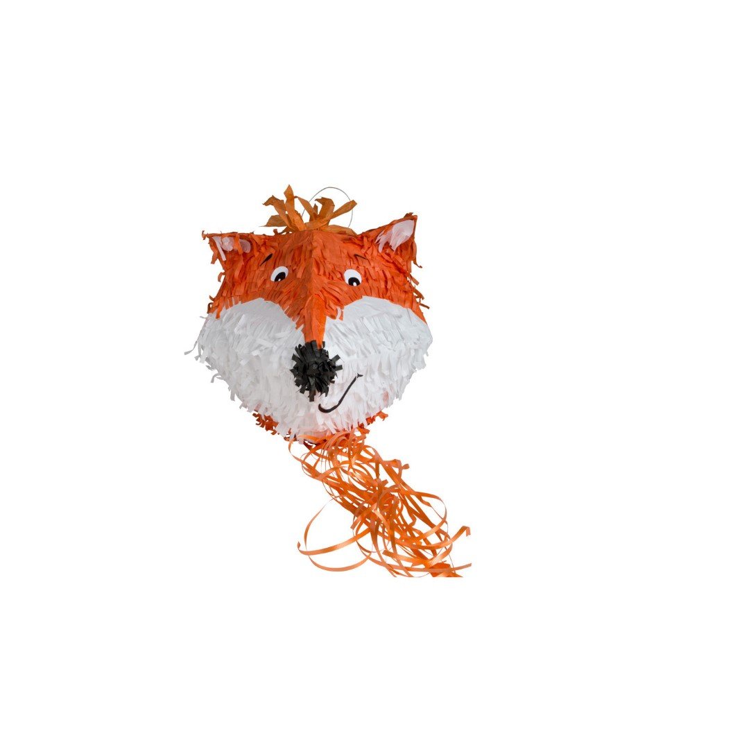 PULL PINATA FOX & BEAVER 26.5X32.2X34.5CM - Pergamos