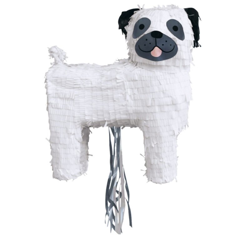 PULL PINATA PUG PAPER 34X37X14CM - Pergamos