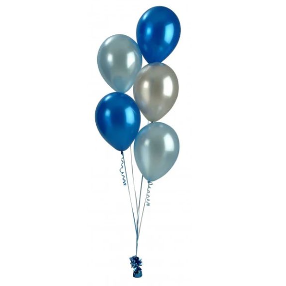 Balloon Bouquet with helium (5 balloons)
