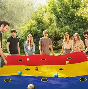 Colorful Hole Cloth Throwing Game Set